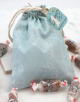 Caramels in a super cute satchel with bunnies!