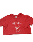 LoGOAT Kids Size Super Soft Tee in Red, Charcoal & Green