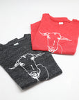 LoGOAT Kids Size Super Soft Tee in Red, Charcoal & Green