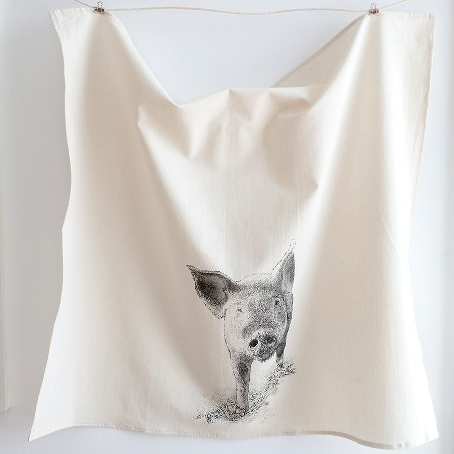 Pig Tea Towel