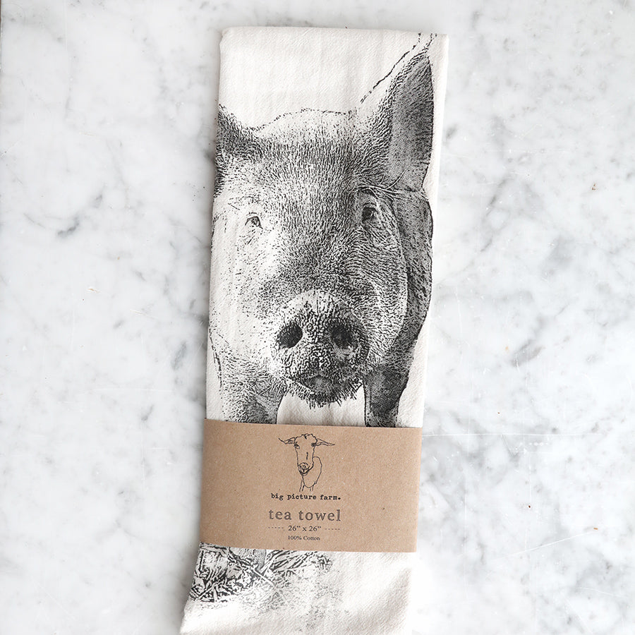 Pig Tea Towel