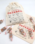Caramels in a super cute satchel with all the goat faces!