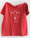 LoGOAT Kids Size Super Soft Tee in Red, Charcoal & Green