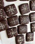 Snowflake Chocolate Covered Graham Crackers