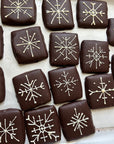 Snowflake Chocolate Covered Graham Crackers