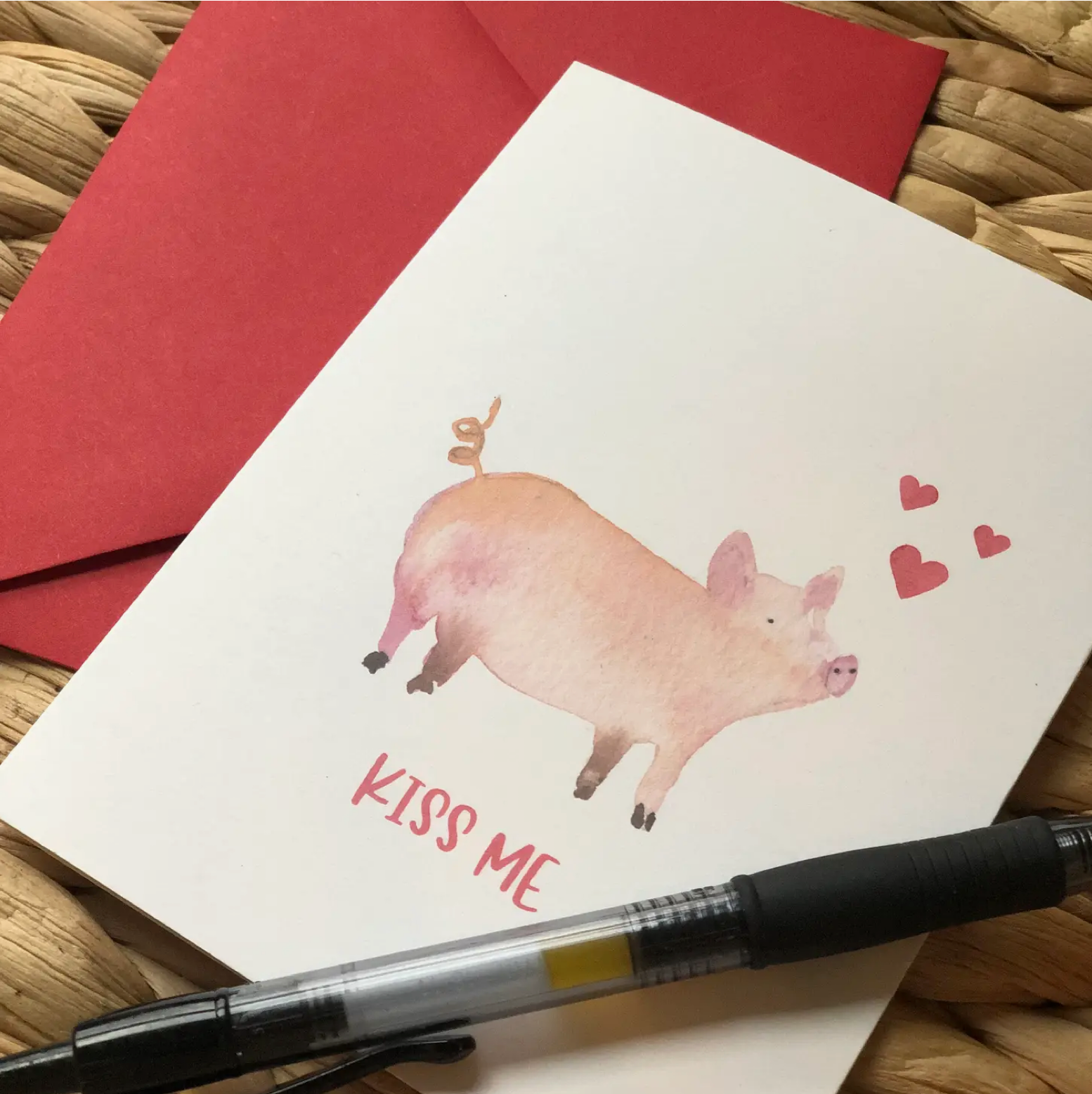 Lipstick Pig Card