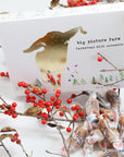 Golden Holiday Gift Box