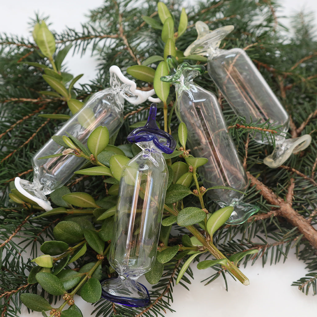 Totally Unique Glass Blown Caramel Ornament set