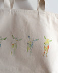 Green Goats Large Canvas Bag