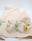 Green Goats Tea Towel