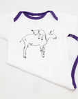 Organic Onesie with Mama and Kid Goat