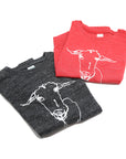 LoGOAT Kids Size Super Soft Tee in Red, Charcoal & Green