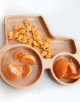 Wooden Tractor Snack Plate